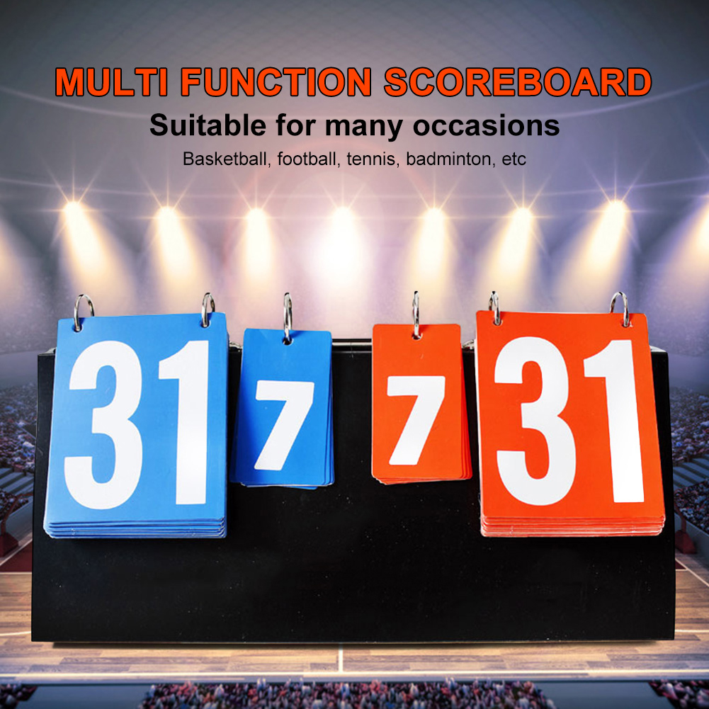 Badminton Score Counter - 2/4-Digit Scoreboard Sports Competition Scoreboard for